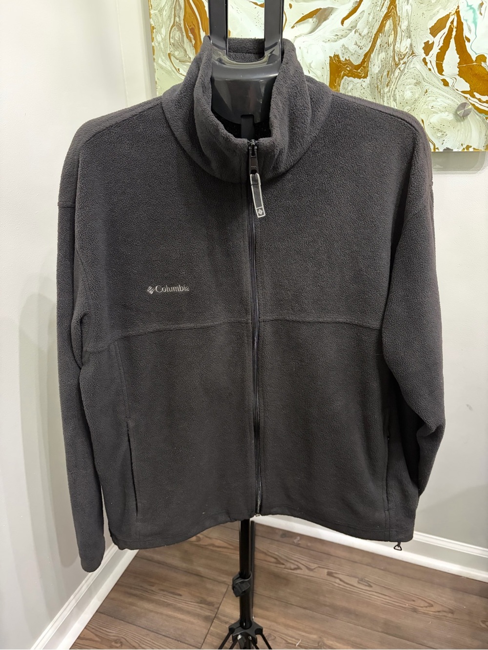 Columbia Men's Zip-Up Fleece Jacket - Charcoal